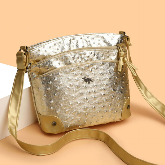 Bolso Retro Multicapa para Mujer - Casual y Versátil