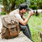 Bolsa Canvas para Cámara SLR - Multicolor Gran Capacidad con Correa de Hombro