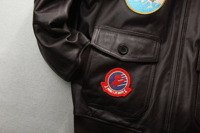 Chaqueta de Cuero para Motociclista con Bordados Artesanales - Image 26