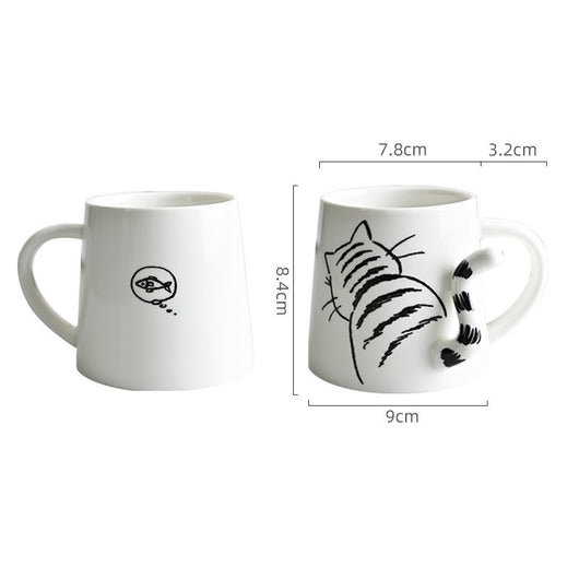 Taza de Cerámica Gato Creativo Japonés - Image 6