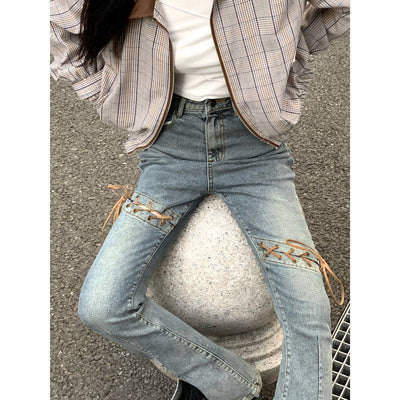 Pantalones Vaqueros Flare Rotos para Mujer - Estilo Street Trendy - Image 6