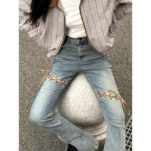 Pantalones Vaqueros Flare Rotos para Mujer - Estilo Street Trendy - Image 6