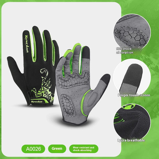 Guantes de Ciclismo de Montaña con Dedos Largos, Transpirables y Absorbentes de Impacto - Image 7