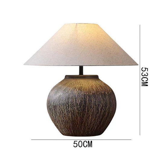 Lámpara de Mesa de Cerámica Estilo Moderno Retro Chino Nostálgico - Image 12
