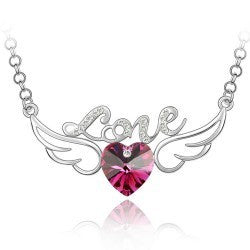 Collar Corazón de Cristal con Alas de Ángel - Símbolo de Amor - Image 23