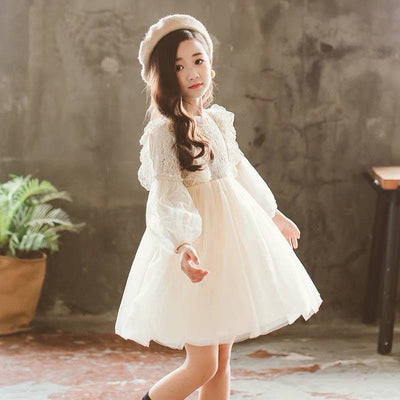 Vestido Princesa Niña Manga Larga Otoño - Image 9