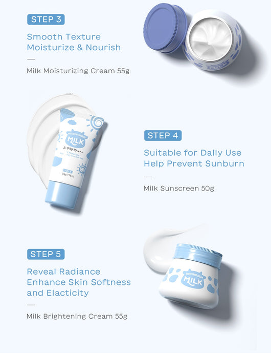 Set de 5 Productos Hidratantes con Leche para el Cuidado Facial - Image 11