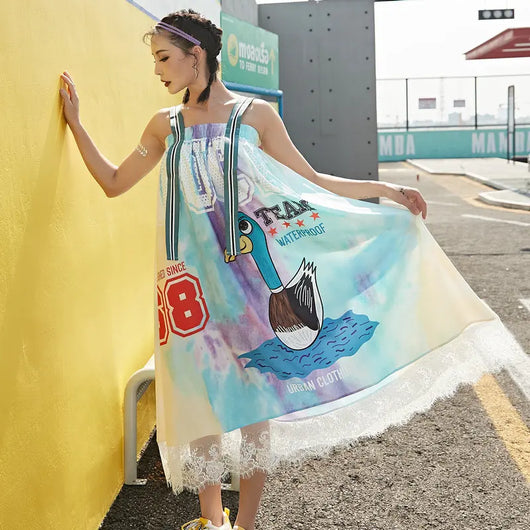 Falda Larga Elegante con Encaje Delicado y Estilo Fairy - Image 18