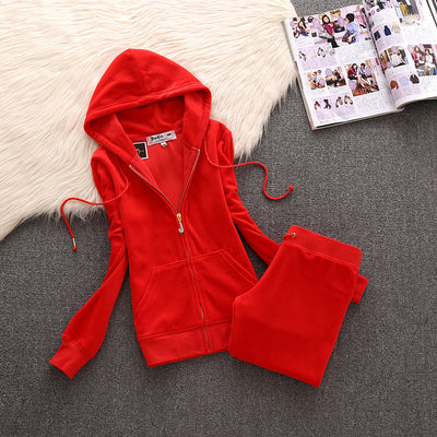 Traje Casual de Terciopelo Talla Grande - Conjunto de Dos Piezas Elegante - Image 14
