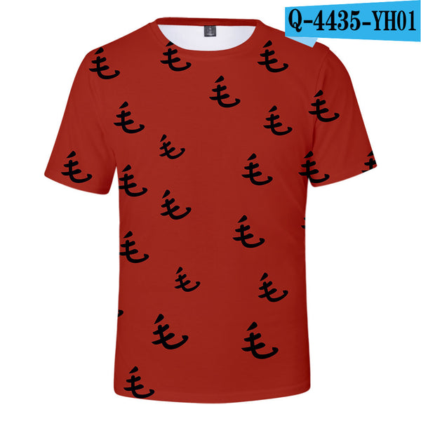 Playera Casual 3D Manga Corta para Niños y Jóvenes