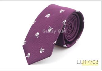 Corbata Calavera de Poliéster para Fiesta de Halloween - Image 7