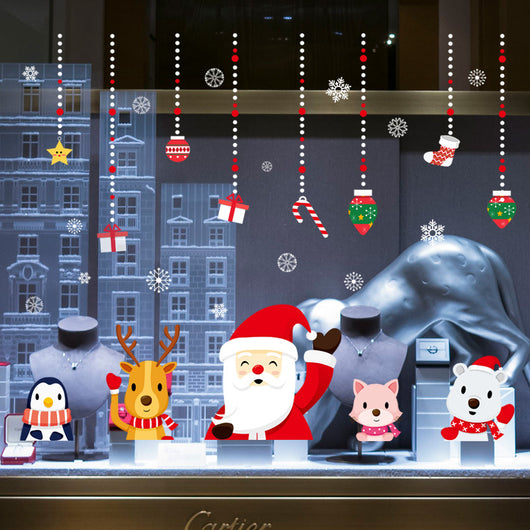 Adhesivos Navideños para Ventanas - Decoración Festiva Reutilizable - Image 7