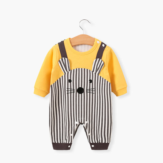 Pijama Enterizo de Algodón Cálido con Diseño Infantil para Otoño - Image 12