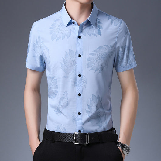 Camisa Ejecutiva de Manga Corta para Hombre - Image 15
