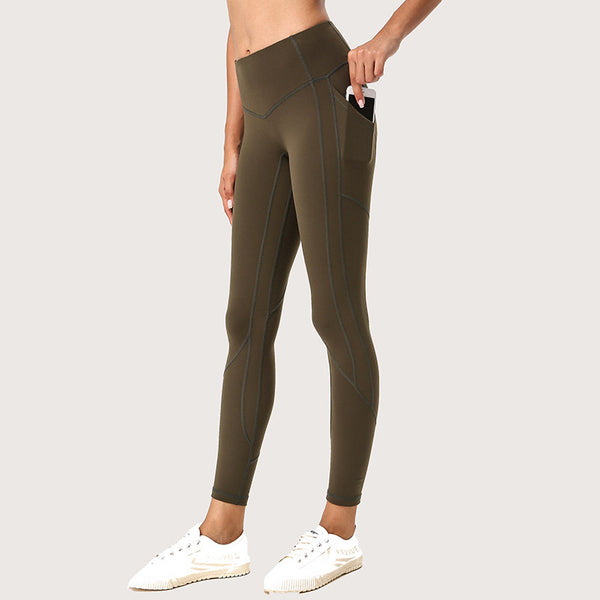 Pantalones de Yoga con Textura Arenada