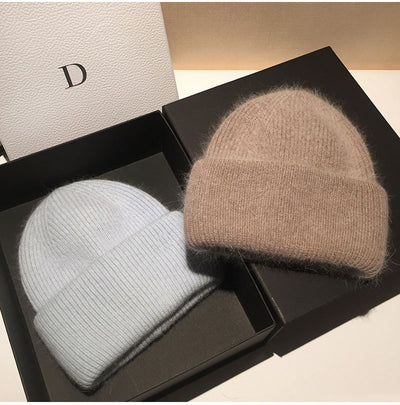 Gorro Tejido de Conejo y Lana para Mujer - Calidez y Estilo - Image 2