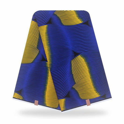 Tela de Algodón Batik Africano Teñido a Mano