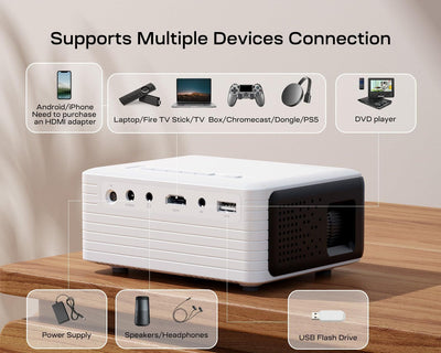 Proyector WiFi Inalámbrico HD 720p con Bluetooth - Image 9