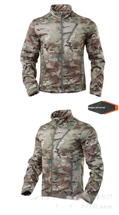 Abrigo Táctico Camuflaje Polar Impermeable para Hombre - Image 9