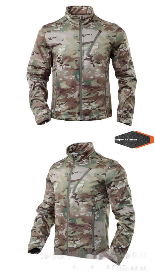 Abrigo Táctico Camuflaje Polar Impermeable para Hombre - Image 9
