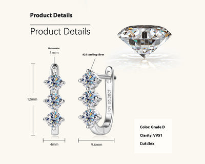 Aretes de Moissanita para Mujer - Elegancia y Sofisticación - Image 7