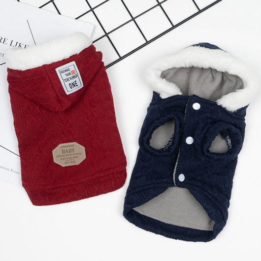 Suéter Cálido con Capucha para Mascotas - Invierno y Otoño - Image 4