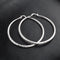 Aretes Circulares Retro con Patrón de Peces del Océano - Joyería Plateada Clásica