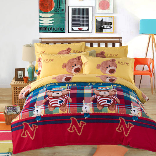 Juego de 4 Sábanas Estampadas Acolchadas Premium - Image 20