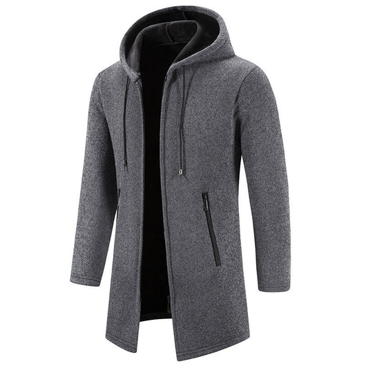 Cardigan Hoodie Casual de Hombre con Cierre de Cremallera