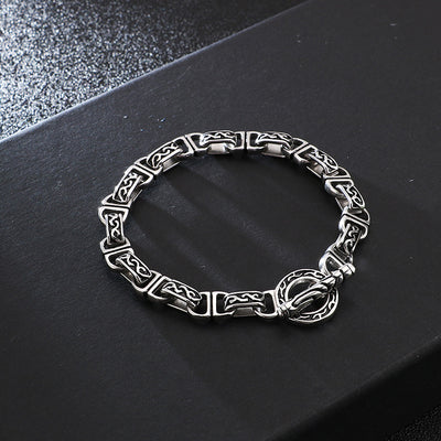 Pulsera de Acero Titanio Estilo Punk Retro para Hombre - Image 10