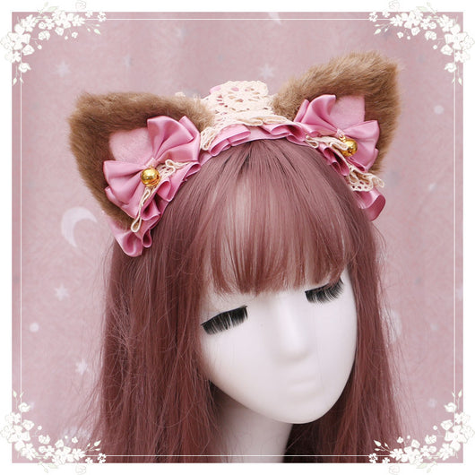 Diadema Lolita Gatita de Peluche con Encaje - Accesorio Anime Japonés - Image 57
