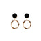 Aretes de Aro Blanco Pequeño - Diseño Minimalista Elegante