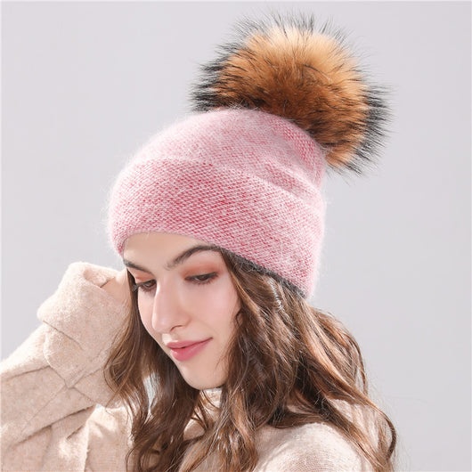 Boina de Conejo Angora para Niña - Gorro Otoñal Elegante - Image 12