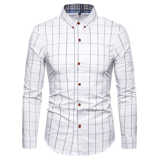 Camisa Estampado Floral Slim Fit Manga Larga para Hombre - Image 2