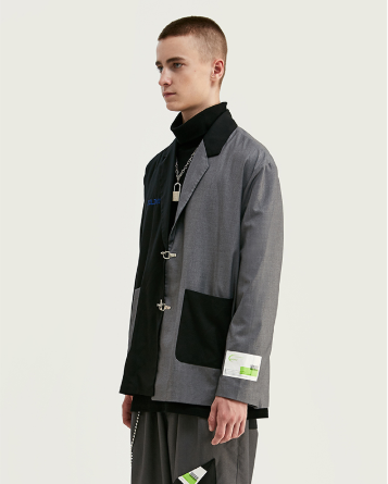 Traje Hombre Vintage con Parches Bordados Estilo Inglés