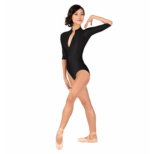 Mono Elástico para Danza y Gimnasia - Escote V y Media Manga - Image 15