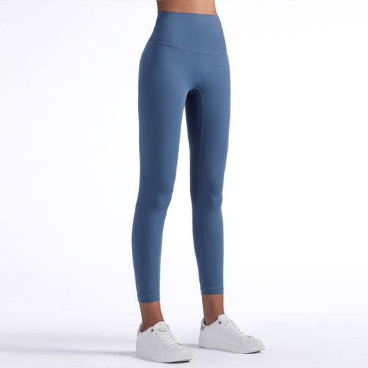 Pantalones de Yoga Cintura Alta Beige - Image 15
