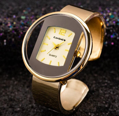 Reloj de Lujo para Mujer - Pulsera Elegante Dorado y Plateado - Image 4