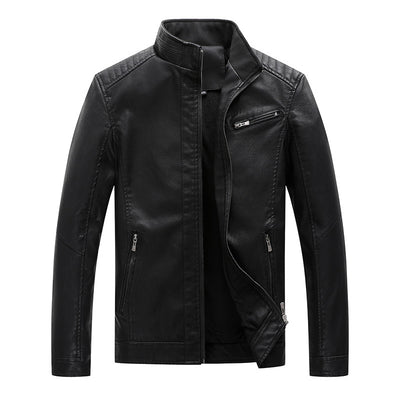 Chaqueta de Cuero para Hombre con Forro de Terciopelo - Image 2