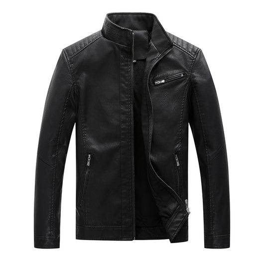 Chaqueta de Cuero para Hombre con Forro de Terciopelo - Image 2