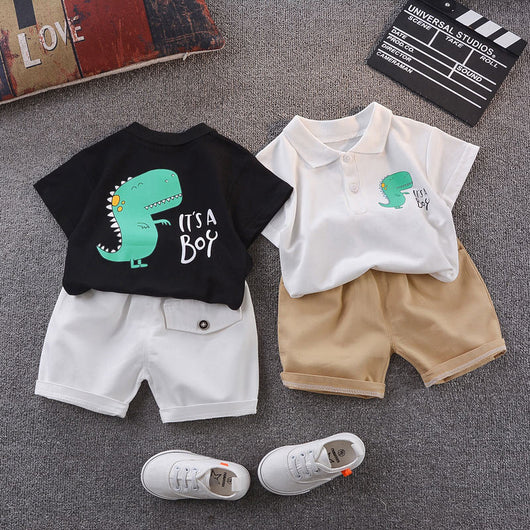 Conjunto de Dos Piezas con Camiseta de Dinosaurio para Niño - Image 7