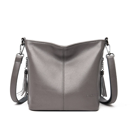 Bolso Bandolera Mujer de Gran Capacidad con Detalles de Borlas - Image 12