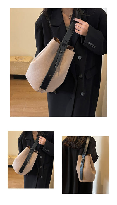 Bolsa de Hombro Retro Mate Gran Capacidad - Estilo Versátil Todo Uso - Image 28