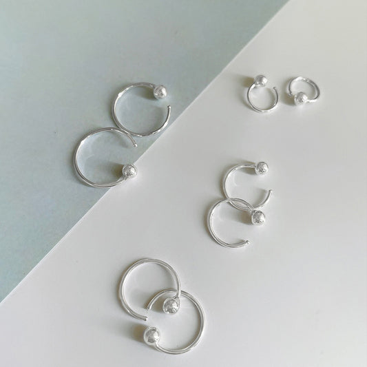 Aretes de Plata 999 Estilo Minimalista - Pendientes Elegantes para Mujer