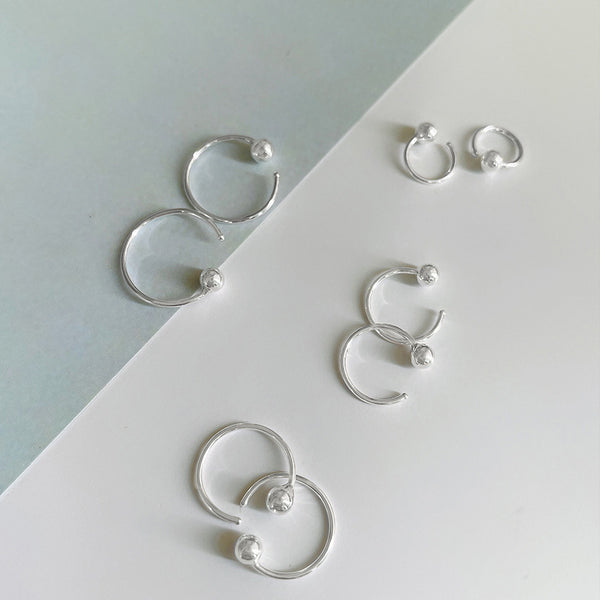 Aretes de Plata 999 Estilo Minimalista - Pendientes Elegantes para Mujer