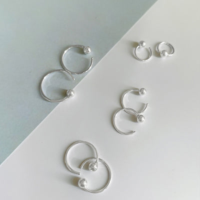 Aretes de Plata 999 Estilo Minimalista - Pendientes Elegantes para Mujer