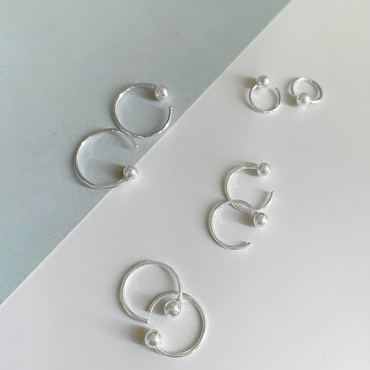 Aretes de Plata 999 Estilo Minimalista - Pendientes Elegantes para Mujer
