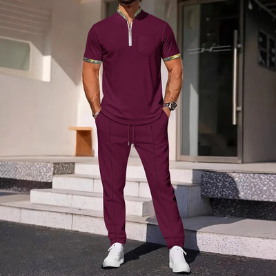 Conjunto Deportivo Casual con Combinación de Colores para Hombre - Image 4