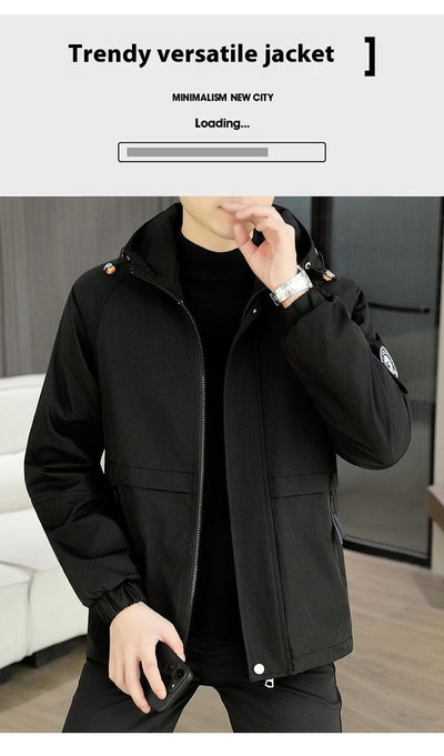 Chaqueta Térmica Acolchada con Capucha para Hombre - Abrigo Casual Invierno - Image 28