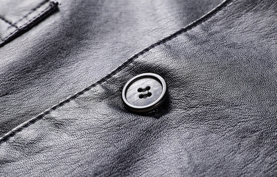 Chaqueta de Cuero PU Casual para Hombre Joven y Adulto - Image 8